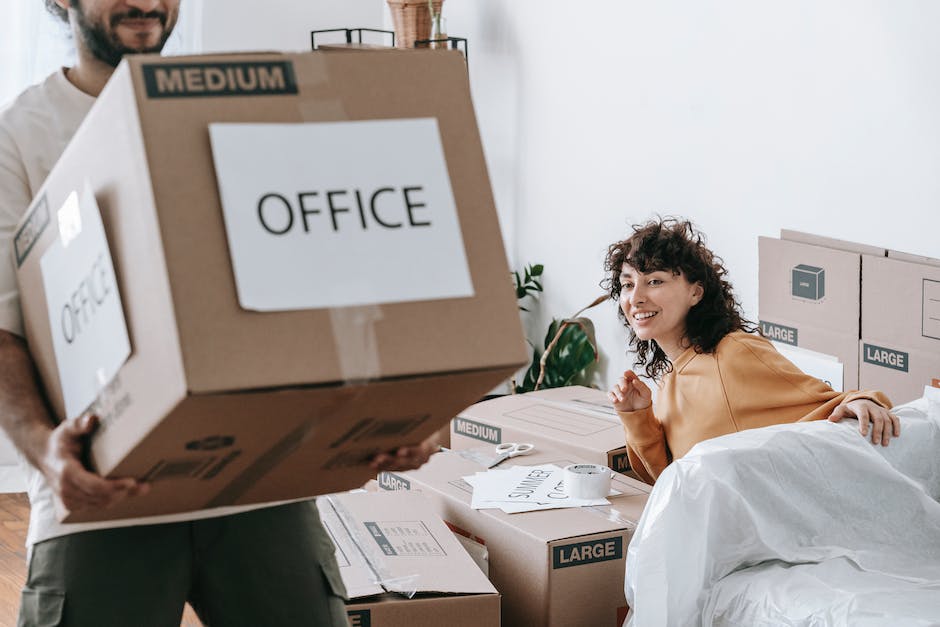 Image of a business office being moved to a new location