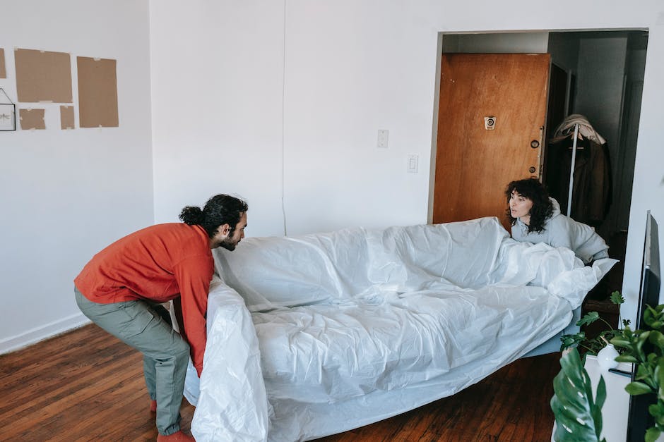 A group of movers carrying furniture into a house